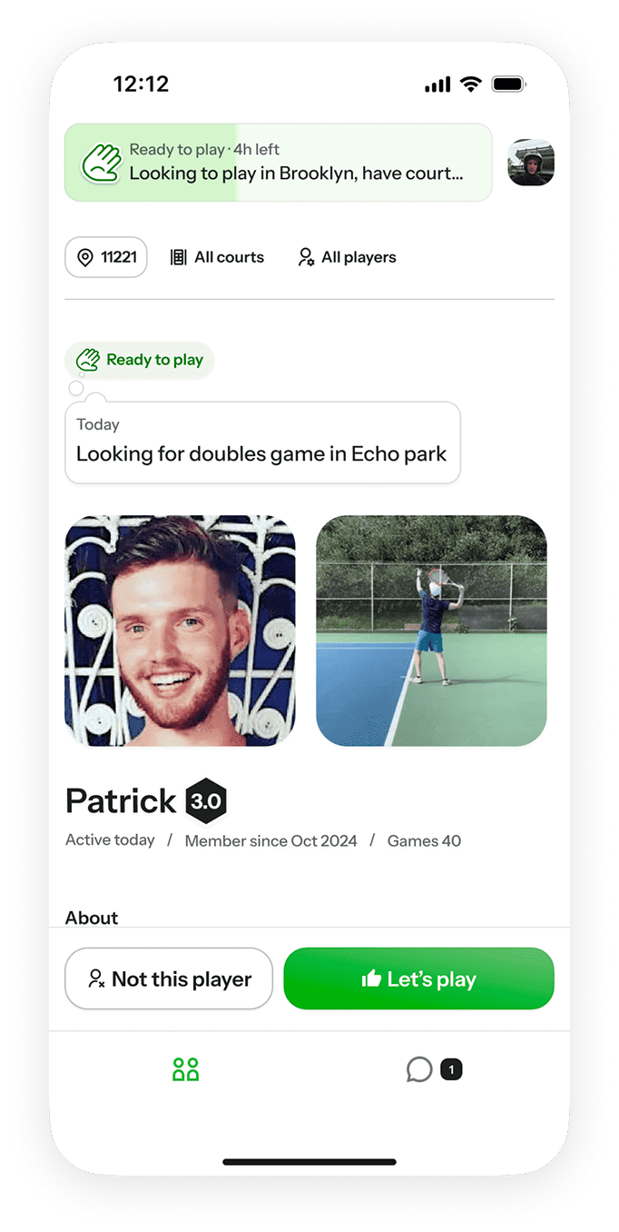 DoYouPlay app screen 1