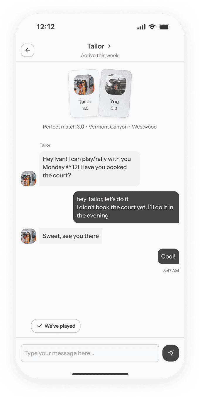 DoYouPlay app screen 2